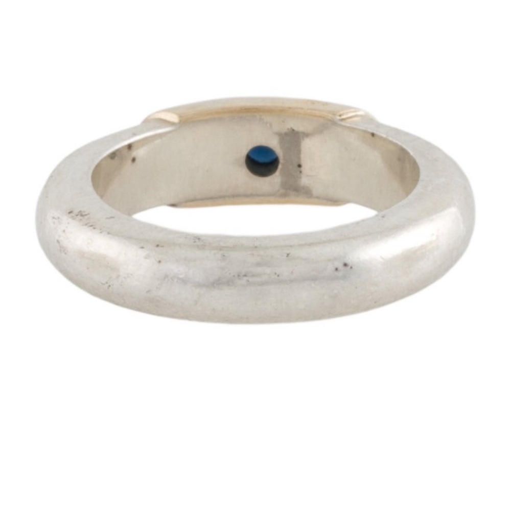 Lalaounis Two-Tone Sapphire Stacking Band - Picture 3 of 5
